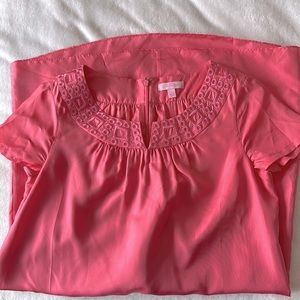 Lilly Pulitzer Pink Silk Shift Dress Small